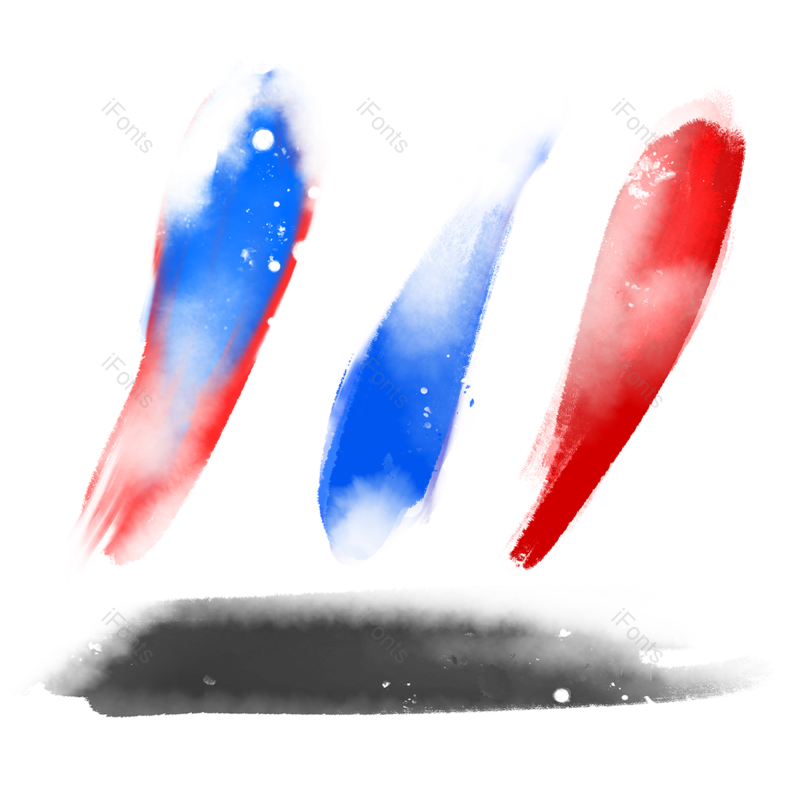 元素图片,蓝色元素,素材PNG,水彩免抠素材